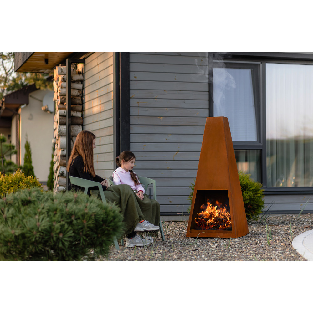 Кострова чаша-вогнище OXA Taper з CorTen Кострова чаша-вогнище OXA Taper з CorTen